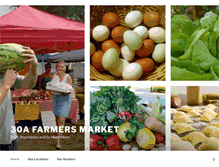 Tablet Screenshot of 30afarmersmarket.com